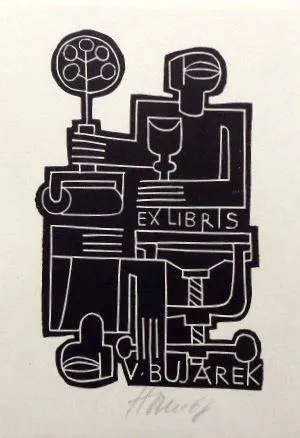 Miroslav Houra – 3 x Exlibris, Pozvánka, PF 1979, - 3