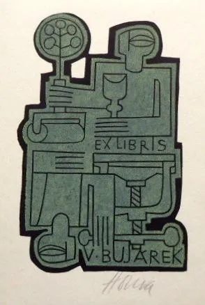 Miroslav Houra – 3 x Exlibris, Pozvánka, PF 1979, - 4