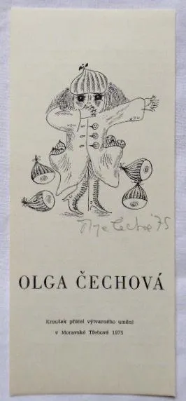 Olga Čechová – PF 1976, Ex libris, Pozvánka, bez n - 2