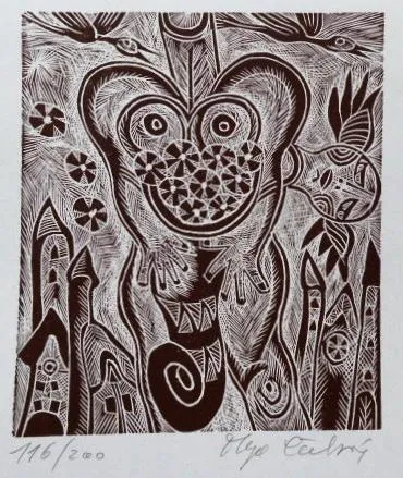 Olga Čechová – PF 1976, Ex libris, Pozvánka, bez n - 4