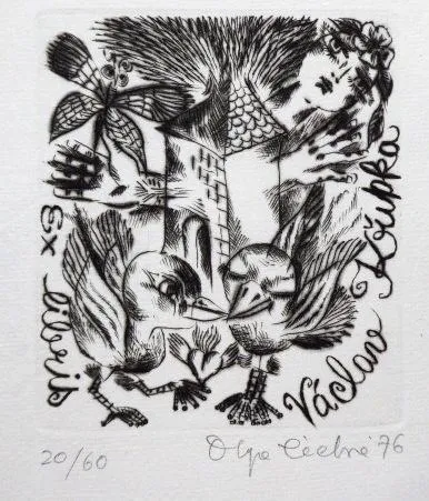 Olga Čechová – 5 x Ex libris - 6