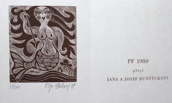 Olga Čechová – 4 x PF 1980, Kroužek přátel výtvarn - 5