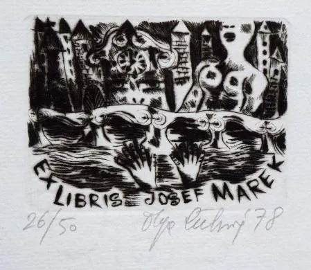Olga Čechová – Čtyři ex libris, PF 1974 - 3