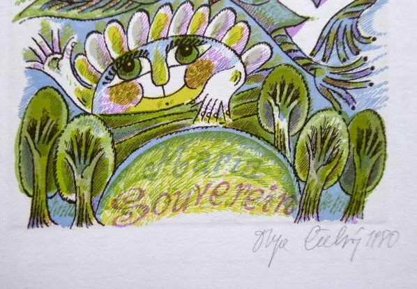 Olga Čechová – Ex libris Johan Souverein a Maria S - 2