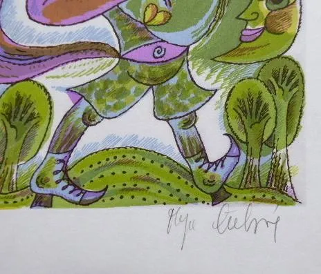Olga Čechová – Ex libris Johan Souverein a Maria S - 3