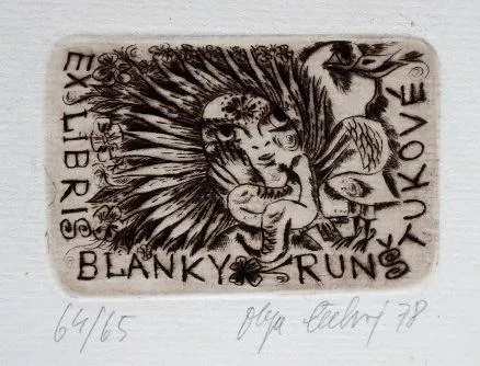 Olga Čechová – Tři ex libris, PF 1976, PF 1979 - 3