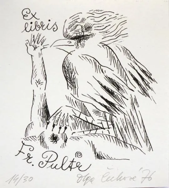 Olga Čechová – Pět ex libris ( 3 x 1976, 1 x 1973 - 6