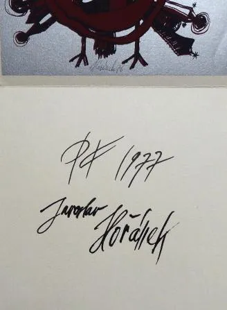 Jaroslav Hořánek -PF 1977, PF 1979, Strom s ptáčky - 4