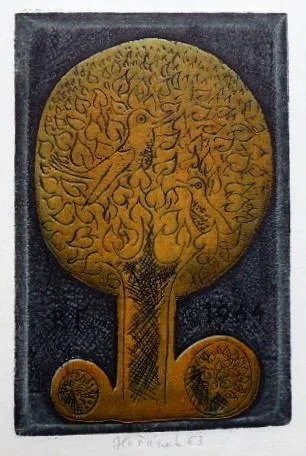 Jaroslav Hořánek -PF 1977, PF 1979, Strom s ptáčky - 5