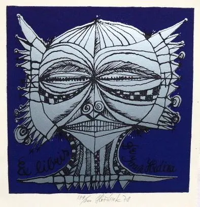 Jaroslav Hořánek – Dvě ex libris, Hlava - 5