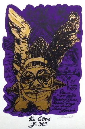 Jaroslav Hořánek – Dvě ex libris, Hlava - 7