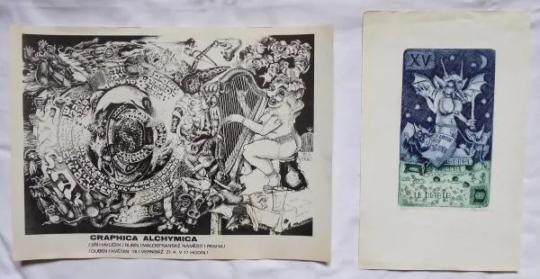 Jiří Havlíček – Ex libris Ďábel, Graphica Alchymic - 1