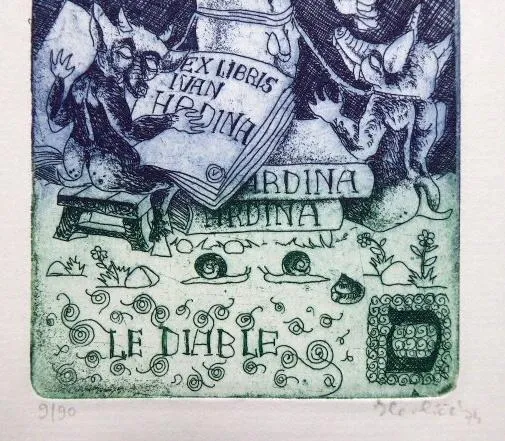 Jiří Havlíček – Ex libris Ďábel, Graphica Alchymic - 2