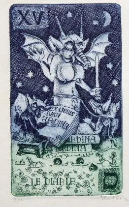 Jiří Havlíček – Ex libris Ďábel, Graphica Alchymic - 3