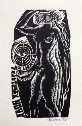 Anna Grmelová – Pět ex libris ( 2x J. Bílka, 2x F. - 4