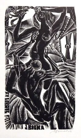 Anna Grmelová – Pět ex libris ( 2x J. Bílka, 2x F. - 6