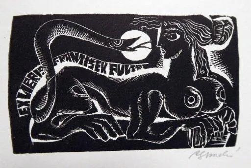 Anna Grmelová – Pět ex libris ( 2x K. Žižkovský, S - 5
