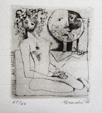 Anna Grmelová – Pět ex libris ( 2x K. Žižkovský, S - 6