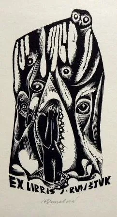 Anna Grmelová – Pět ex libris J. Runštuk - 5