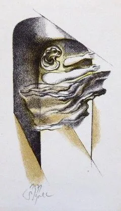 Naděžda Synecká – Tři dřevoryty, dvě barevné litog - 3