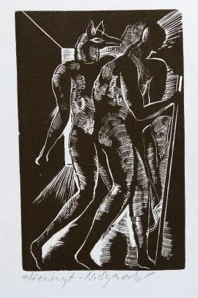 Naděžda Synecká – Tři dřevoryty, dvě barevné litog - 6