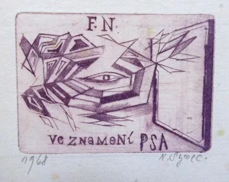 Naděžda Synecká – Čtyři ex libris A. L, Karel Ž. , - 3