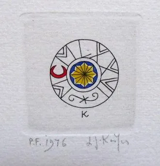 Ladislav Josef Kašpar – Dvě ex libris, PF 1976 - 2
