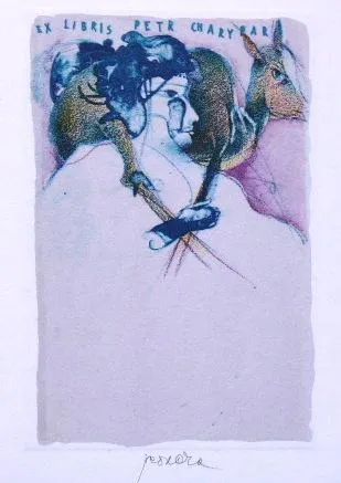 Pavel Roučka – Tři barevné ex libris - 3