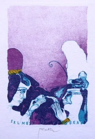 Pavel Roučka – Tři barevné ex libris - 4