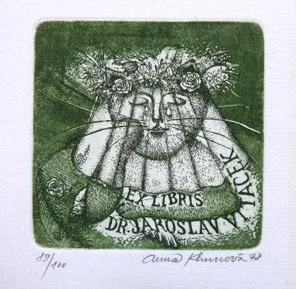 Anna Khunová – Včelka, Myška, Ex libris - 4