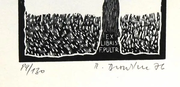 Rudolf Broulím – Ex libris F. Pultr - 2