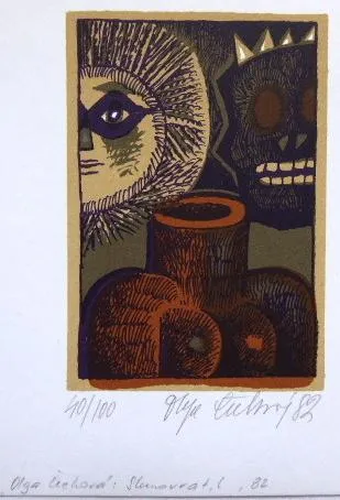 Olga Čechová – Slunovrat, PF 1982, Pozvánka, Satyr - 3