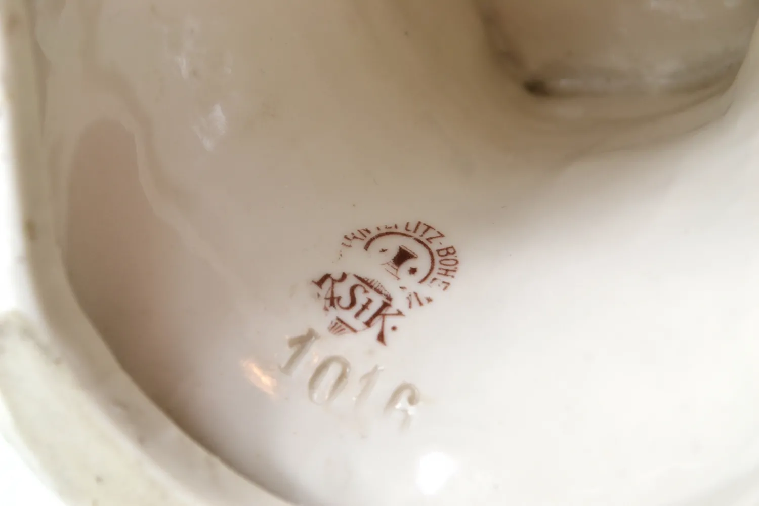Secesní porcelánová busta ženy - 7