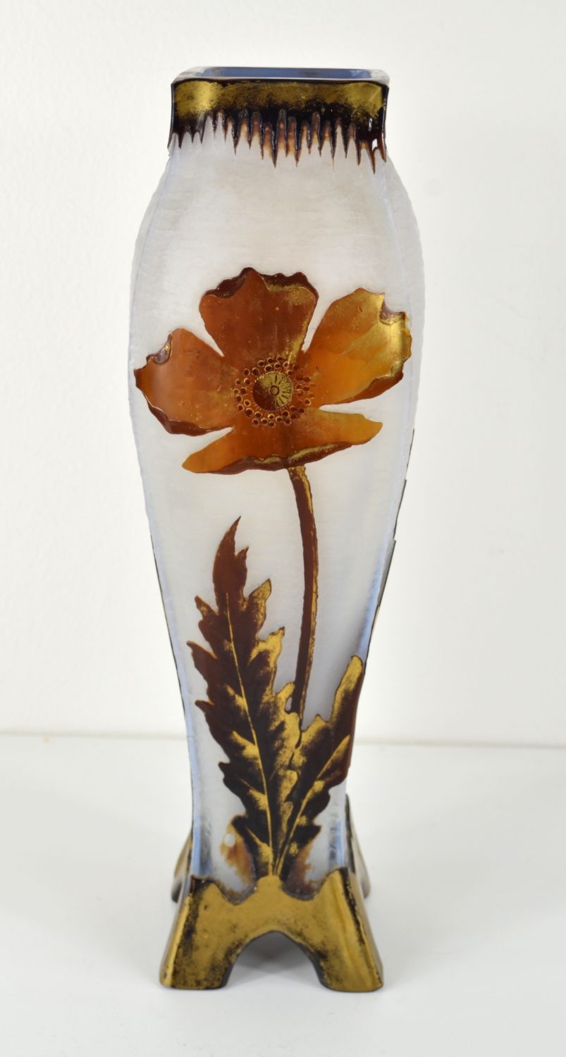 Skleněná váza - Legras
