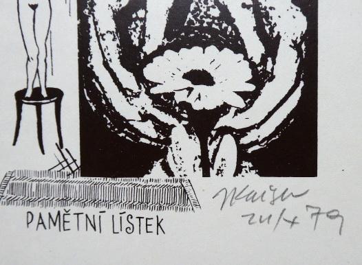Jaroslav Kaiser – Pamětní lístek k večeru o serigr - 2