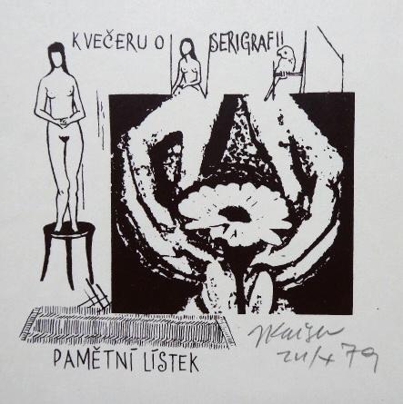 Jaroslav Kaiser – Pamětní lístek k večeru o serigr - 3