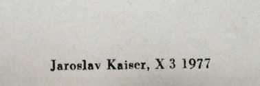 Jaroslav Kaiser – 2x exlibris, Ikona, 2x Pozvánka - 3