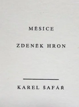 Karel Šafář, Zdeněk Hron – Měsíce, rok 1977 - 4