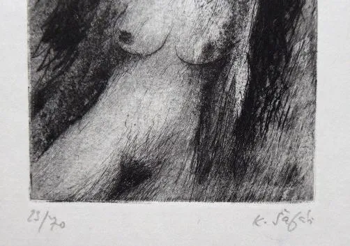 Karel Šafář – Akt dívky - 2