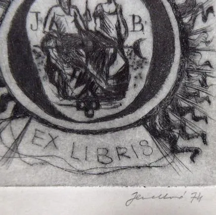 Jana Jemelková – Ex libris JRB, Dr. L. Lamač - 2