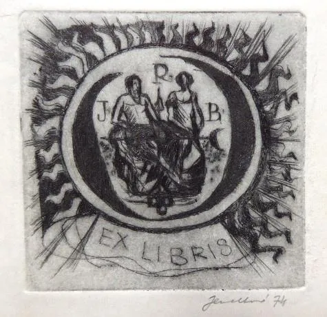 Jana Jemelková – Ex libris JRB, Dr. L. Lamač - 3