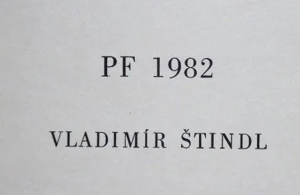 Vladimír Komárek – PF 1982, Exlibris Johan Souvere - 3