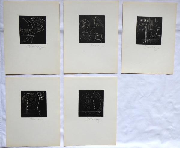 Libor Wagner -Pět grafik, Postavy, Dante Alighieri