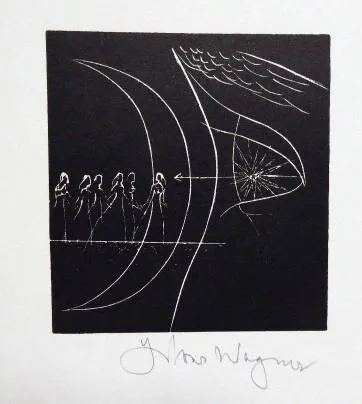 Libor Wagner -Pět grafik, Postavy, Dante Alighieri - 6