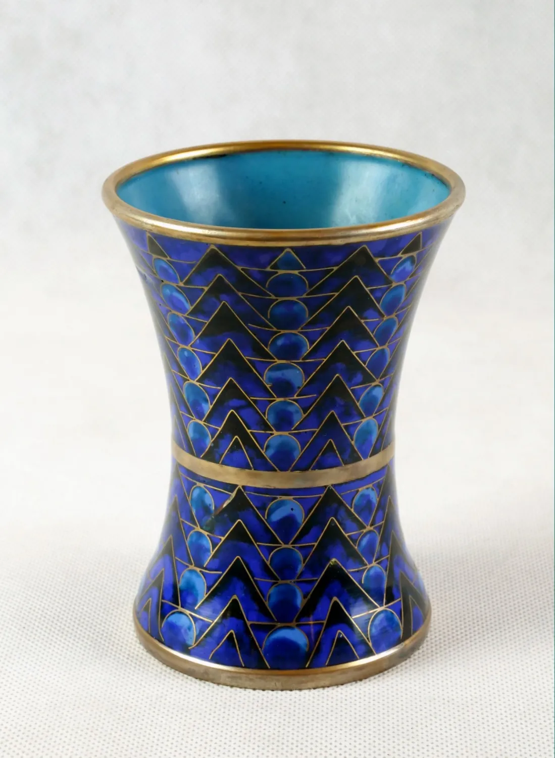 Smaltovaná vázička – cloisonné - 1
