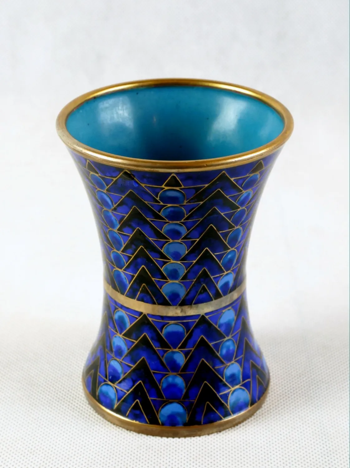 Smaltovaná vázička – cloisonné - 3