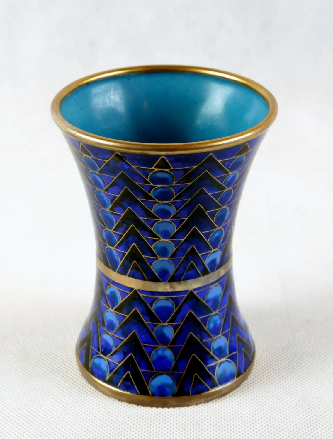 Smaltovaná vázička – cloisonné - 4