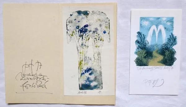 Michaela Lesařová Roubíčková – Dvě grafiky, PF 197 - 1