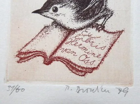 Rudolf Broulím – Dvě exlibris, Oznámení, Hermi van - 4
