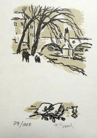 Čtyři barevné litografie, 1x zinkografie - 5